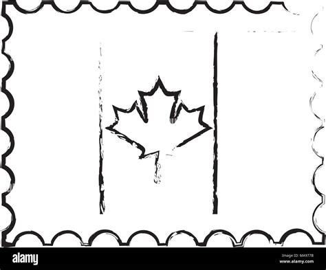 加拿大留学概念国旗